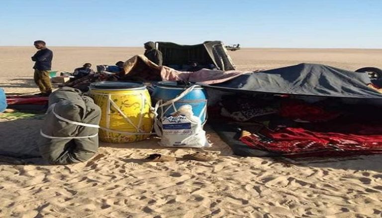 مهاجرون تسللوا عبر الحدود الليبية