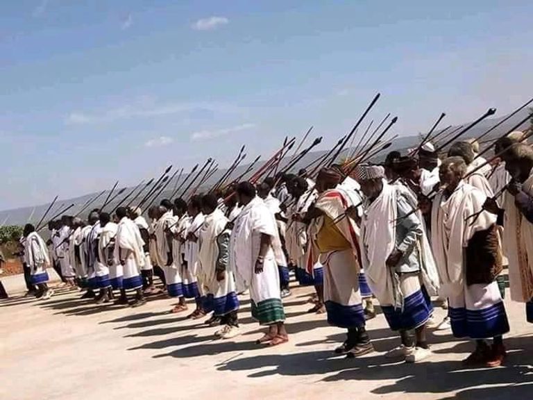 جانب من احتفال قومية الأورومو بنظام "قدا"