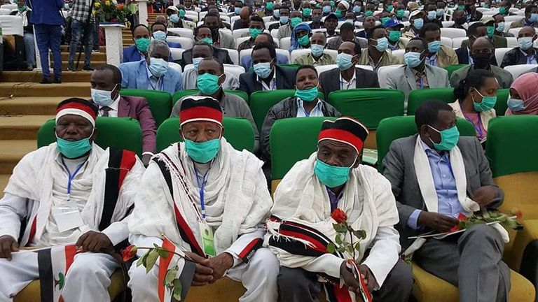 جانب من احتفال قومية الأورومو بنظام "قدا"