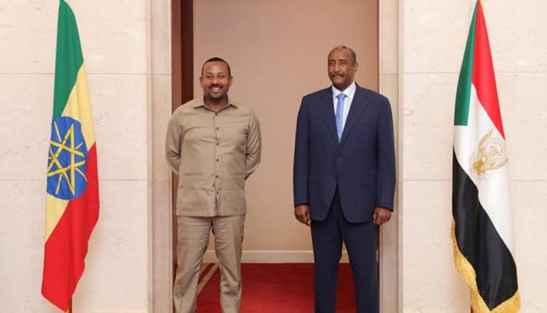 رئيس المجلس السيادي السوداني ورئيس الوزراء الإثيوبي - أرشيفية