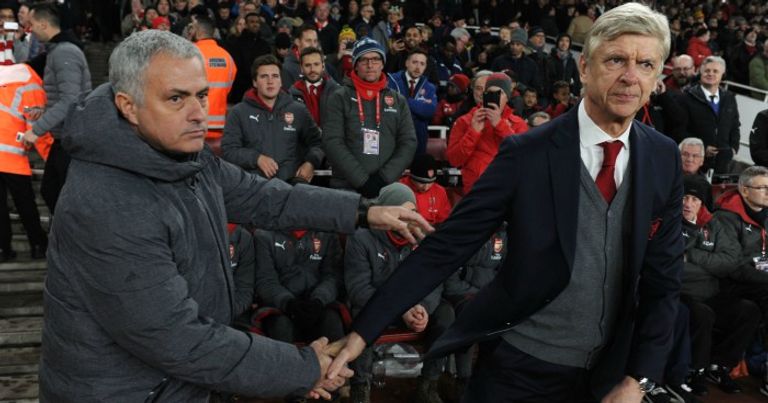 فينجر ومورينيو مورينيو وليونيل ميسي