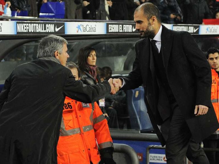 مورينيو وجوارديولا مورينيو وليونيل ميسي