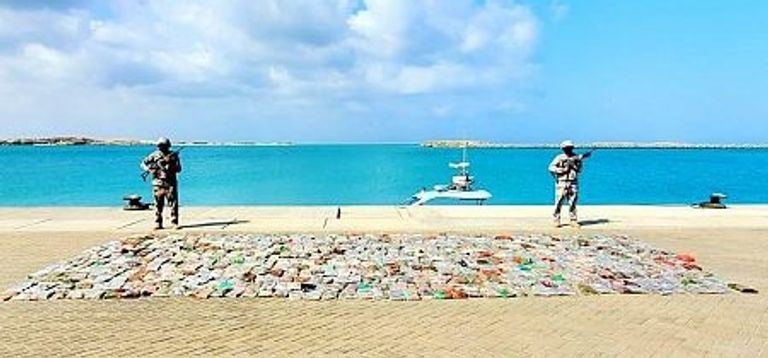 جانب من المخدرات المضبوطة