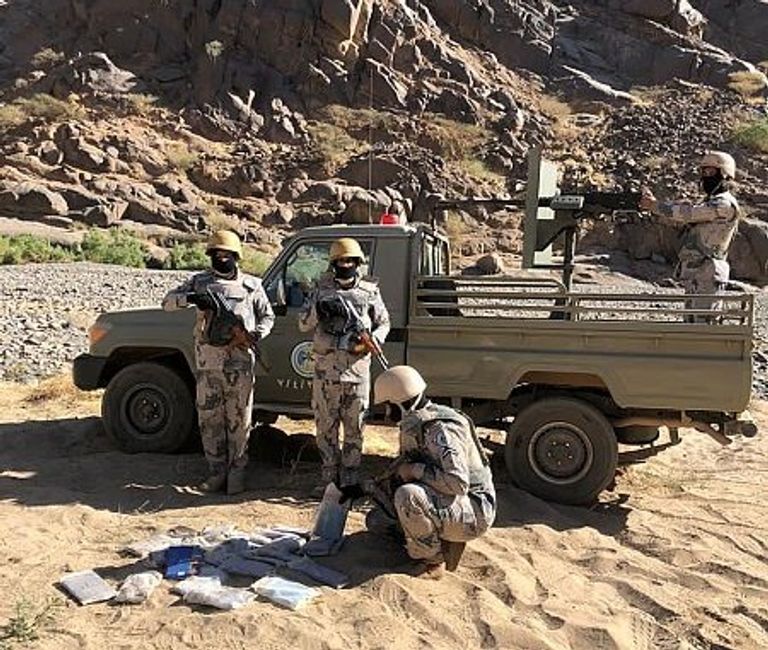 جانب من المخدرات المضبوطة