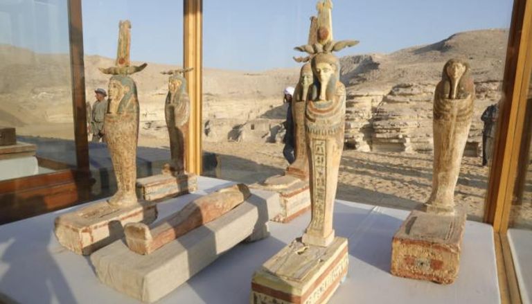 جانب من الاكتشافات في منطقة سقارة المصرية