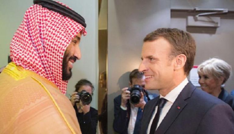 ولي العهد السعودي والرئيس الفرنسي - أرشيفية