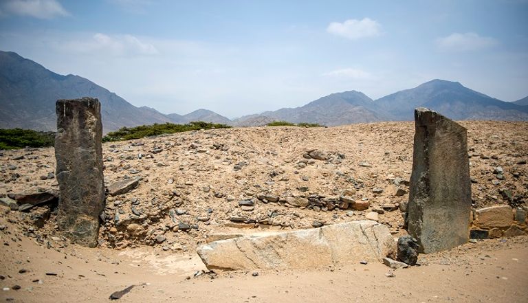 موقع أثري في مدينة كارال بالبيرو