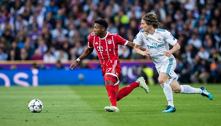 ديفيد ألابا مدافع بايرن ميونيخ زين الدين زيدان مدرب ريال مدريد