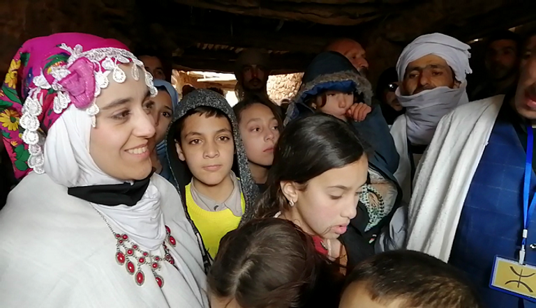 جانب من احتفالات أهل دشرة تاقوست الجزائرية برأس السنة الأمازيغية "يناير" 