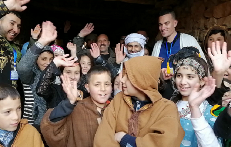 جانب من احتفالات أهل دشرة تاقوست الجزائرية برأس السنة الأمازيغية "يناير" 