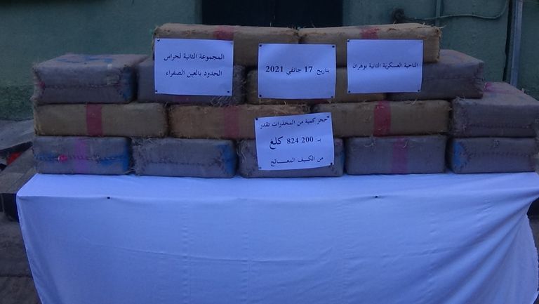 كمية كبيرة من المخدرات ضبطها الأمن الجزائري عملية عسكرية للجيش الجزائري ضد معاقل الإرهابيين - أرشيفية