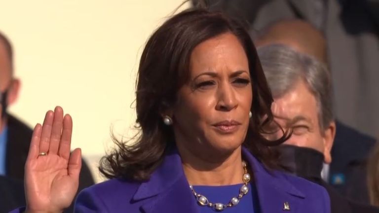 كامالا هاريس، نائبة  الرئيس الأمريكي جو بايدن