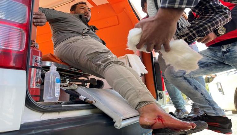 أحد الجرحى جراء الانفجار في بغداد