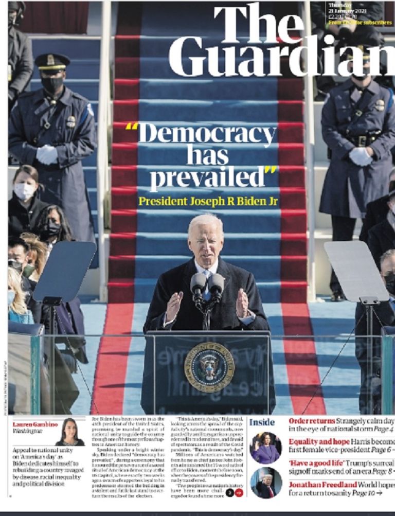 الصحف الغربية تحتفي ببايدن