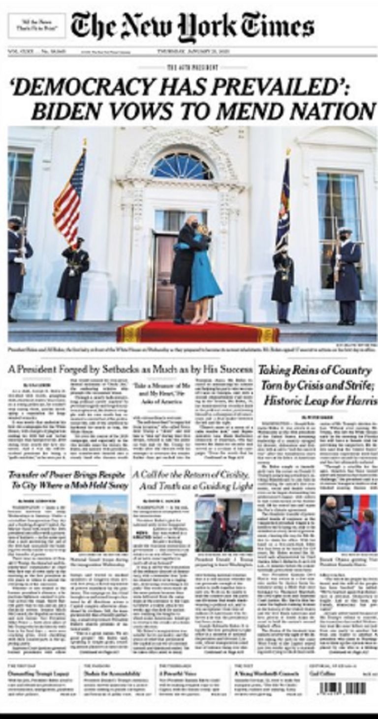 الصحف الغربية تحتفي ببايدن