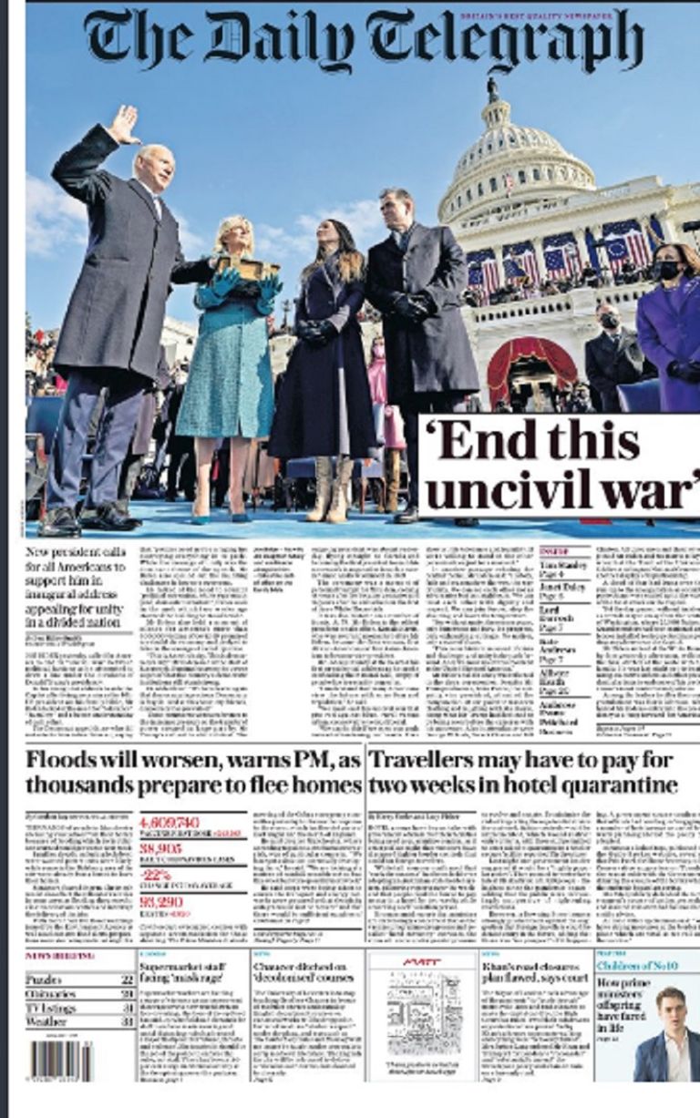 الصحف الغربية تحتفي ببايدن