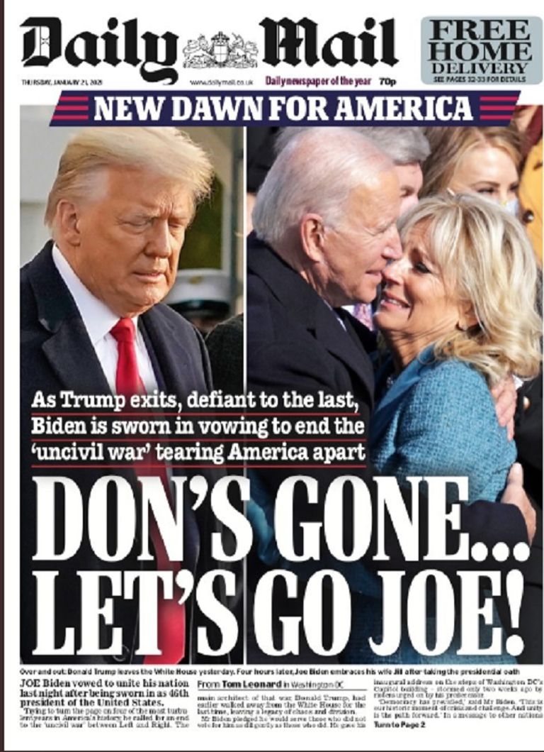 الصحف الغربية تحتفي ببايدن