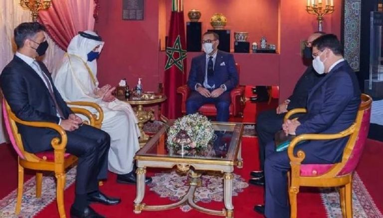 الملك محمد السادس يستقبل الشيخ عبدالله بن زايد آل نهيان