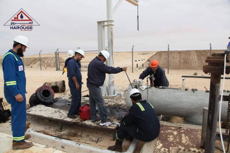 أعمال صيانة خط الغاز الغربي في ليبيا