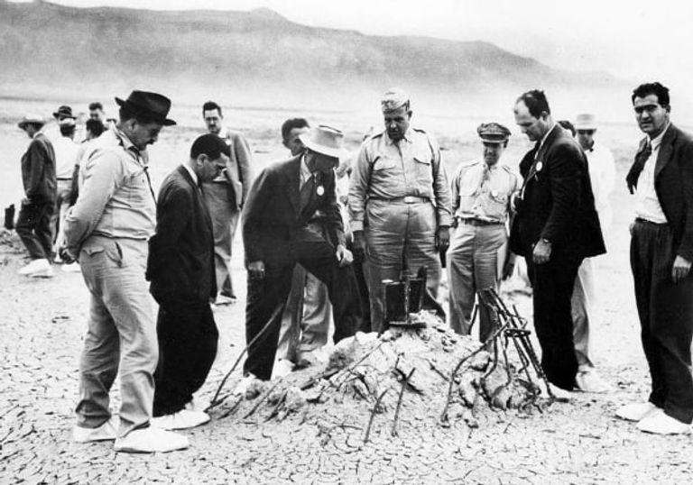 أحد أماكن التجارب النووية الفرنسية جنوب الجزائر منطقة رقان جنوب الجزائر التي ما زالت بها إشعاعات التجارب النووية الفرنسية - أرشيف