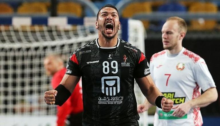 فرحة منتخب مصر بالفوز على بيلاروسيا في مونديال اليد