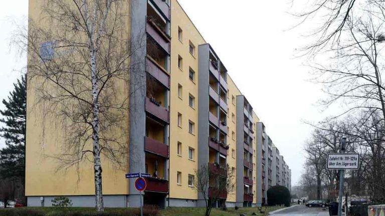 المبنى الذي يضم شقة بوتين من الخارج