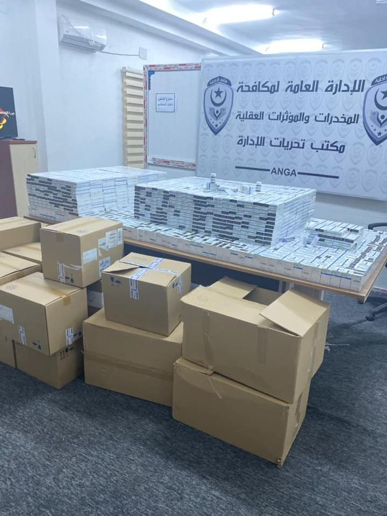 الأقراص المخدرة المضبوطة