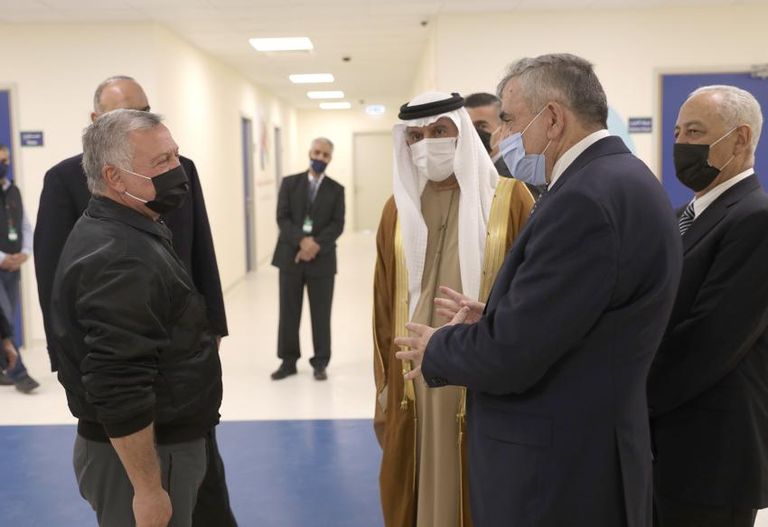 العاهل الأردني يفتتح مستشفى الشيخ محمد بن زايد