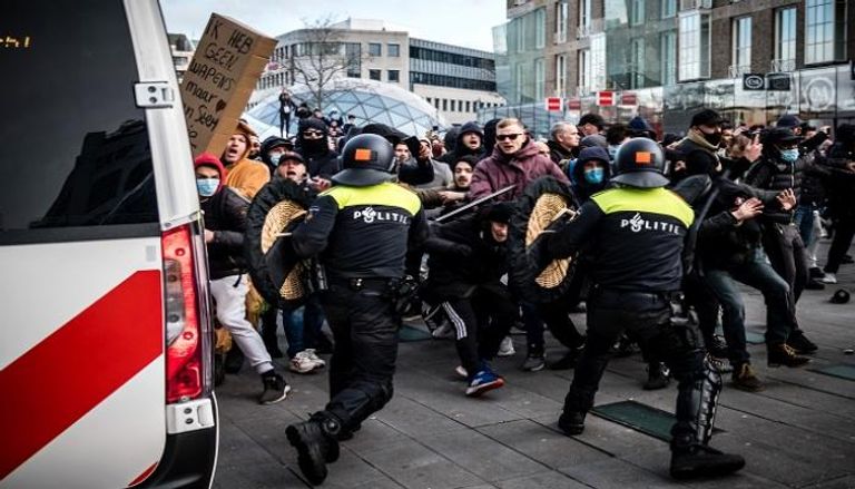 المظاهرات في هولندا - أ.ف.ب