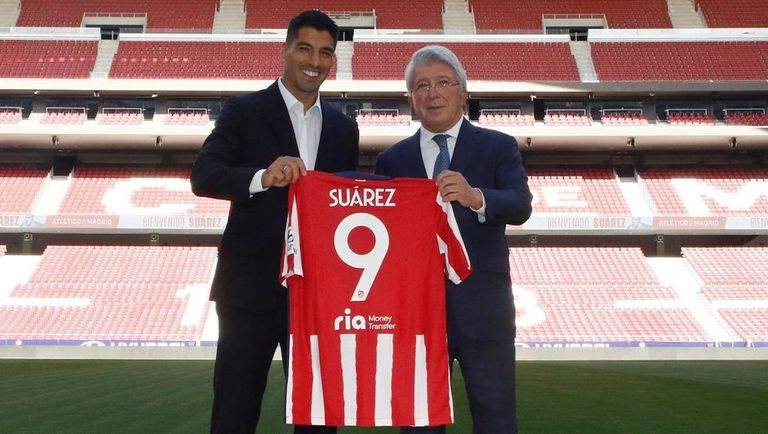 سيريزيو رئيس أتلتيكو مدريد ولويس سواريز هداف الدوري الإسباني الحالي