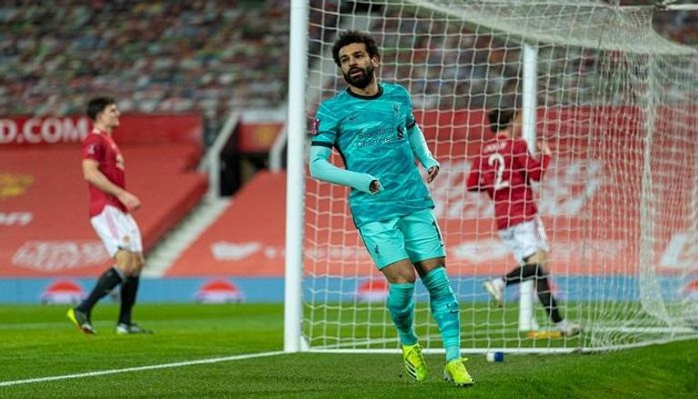 محمد صلاح من مواجهة ليفربول ضد مانشستر يونايتد