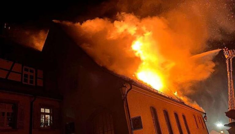 حريق يأتي على مبنى تاريخي في ولاية بافاريا الألمانية- أرشيفية