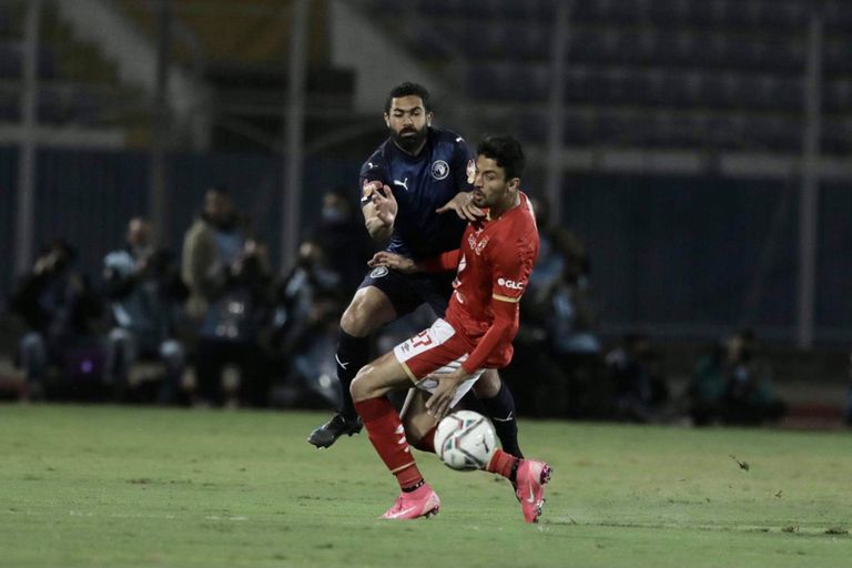 من مواجهة الأهلي ضد بيراميدز في الدوري المصري من مواجهة الأهلي ضد بيراميدز