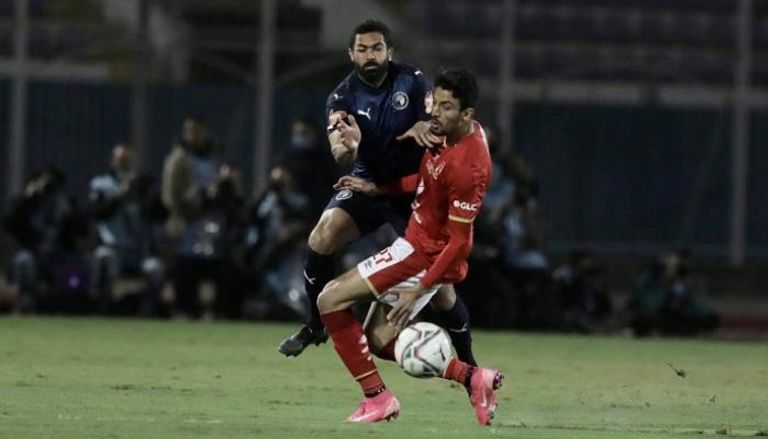 الأهلي ضد بيراميدز في الدوري المصري