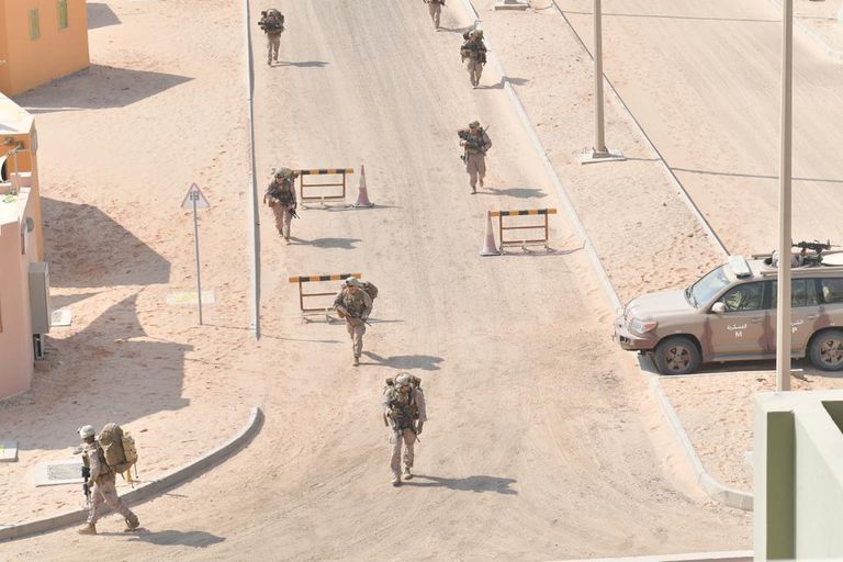 جانب من فعاليات التمرين العسكري الإماراتي الأمريكي