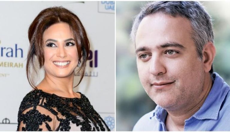 الممثلة التونسية هند صبري والمنتج المصري محمد حفظي