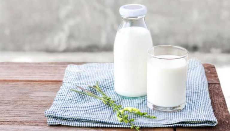 الحليب كامل الدسم يحتوي على الدهون بمعدل 3.57 جرام لكل 100 جرام