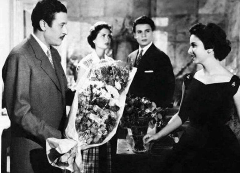 عماد حمدي وفاتن حمامة مع عبدالحليم حافظ عماد حمدي مع شادية