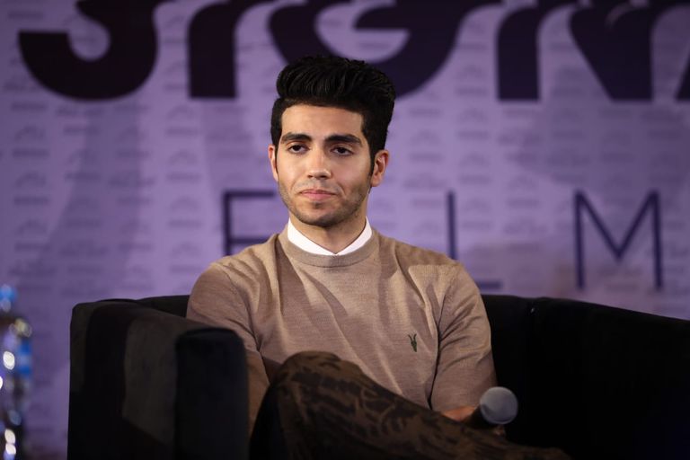 مينا مسعود خلال المؤتمر الصحفي