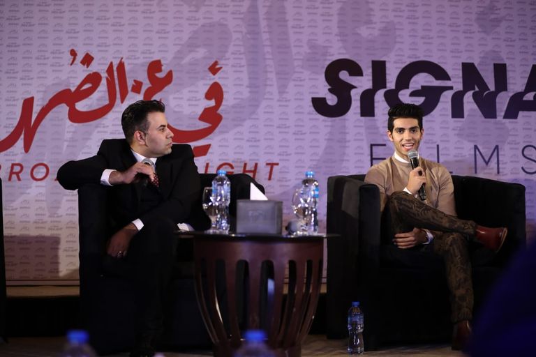 مينا مسعود خلال المؤتمر الصحفي