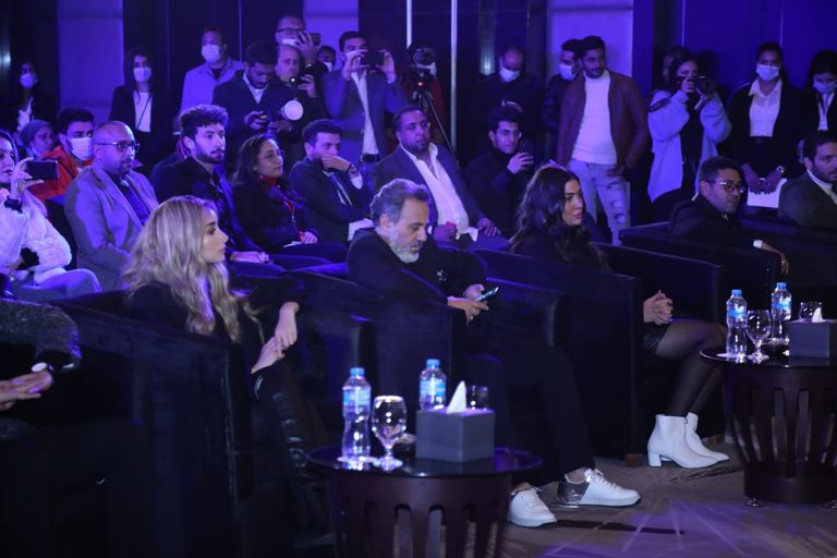 مينا مسعود خلال المؤتمر الصحفي