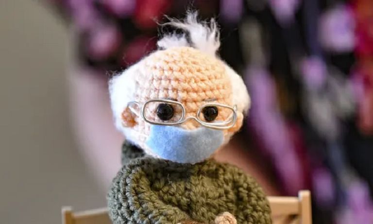 السيناتور بيرني ساندرز خلال حفل تنصيب بايدن - أ.ف.ب