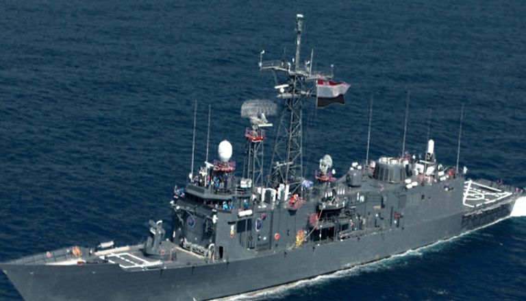 الفرقاطة المصرية "طابا" التي شاركت في المناورات مع اليونان