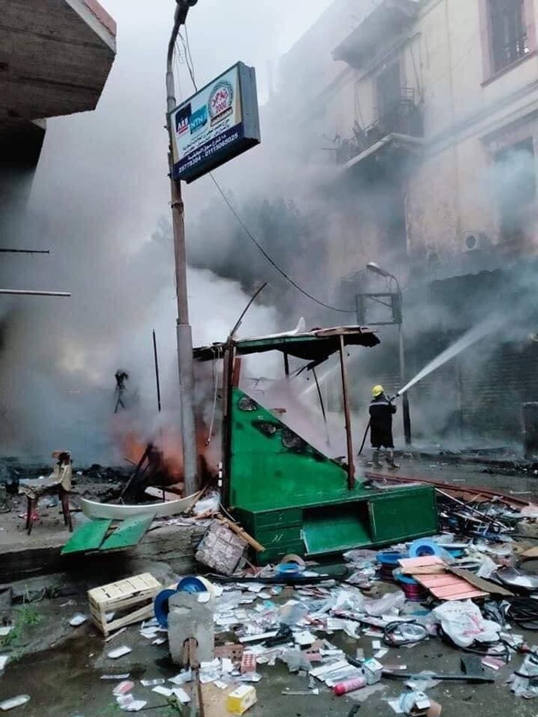 عمليات إخماد الحريق