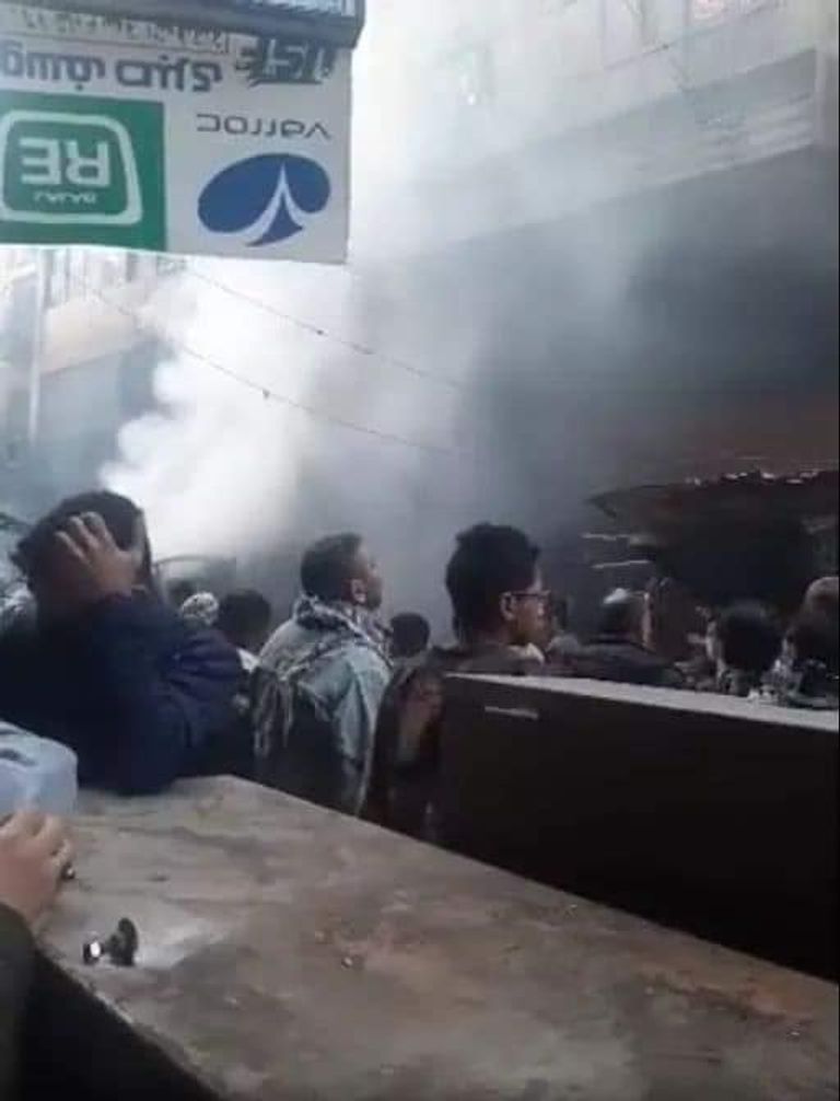 عمليات إخماد الحريق