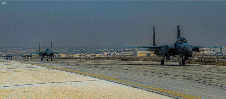 مقاتلات سعودية في قاعدة الملك عبدالعزيز الجوية