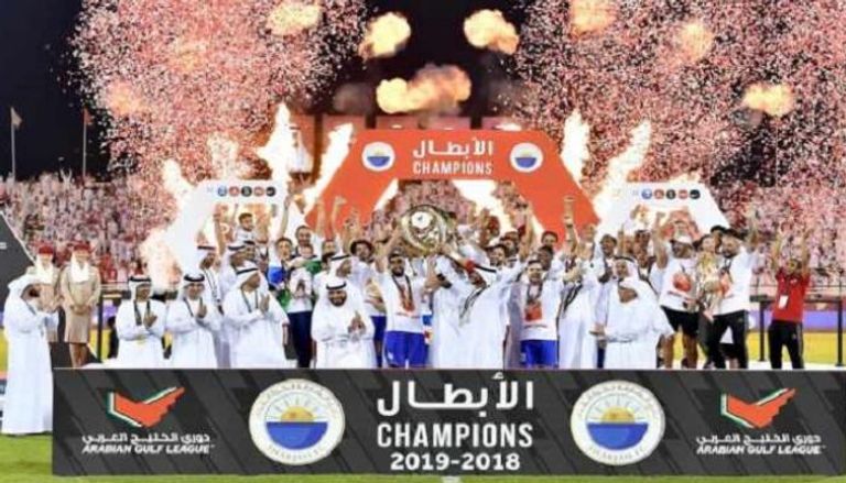 فريق الشارقة بطل الدوري الإماراتي 2018-2019