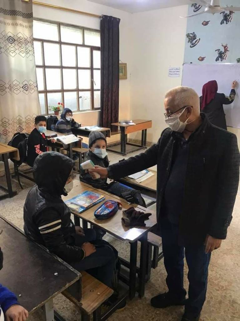 تلاميذ في إحدى مدارس العاصمة بغداد