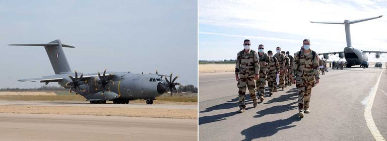 العناصر المشاركة من القوات الجوية المصرية ونظيرتها الفرنسية