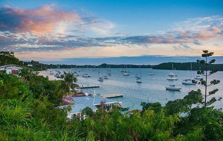 أحد شواطئ ولايات ميكرونيزيا